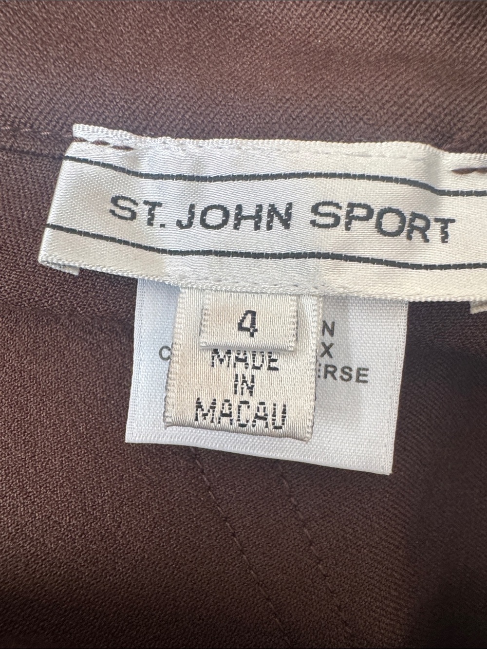 VTG St. John Brown High Rise Straight Leg Jeans | Minimalist Luxury Denim NWOT - Picture 8 of 11